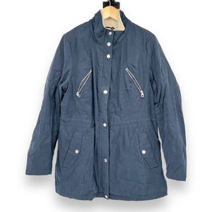 Nautica Women's L Blue Utility Parka Jacket